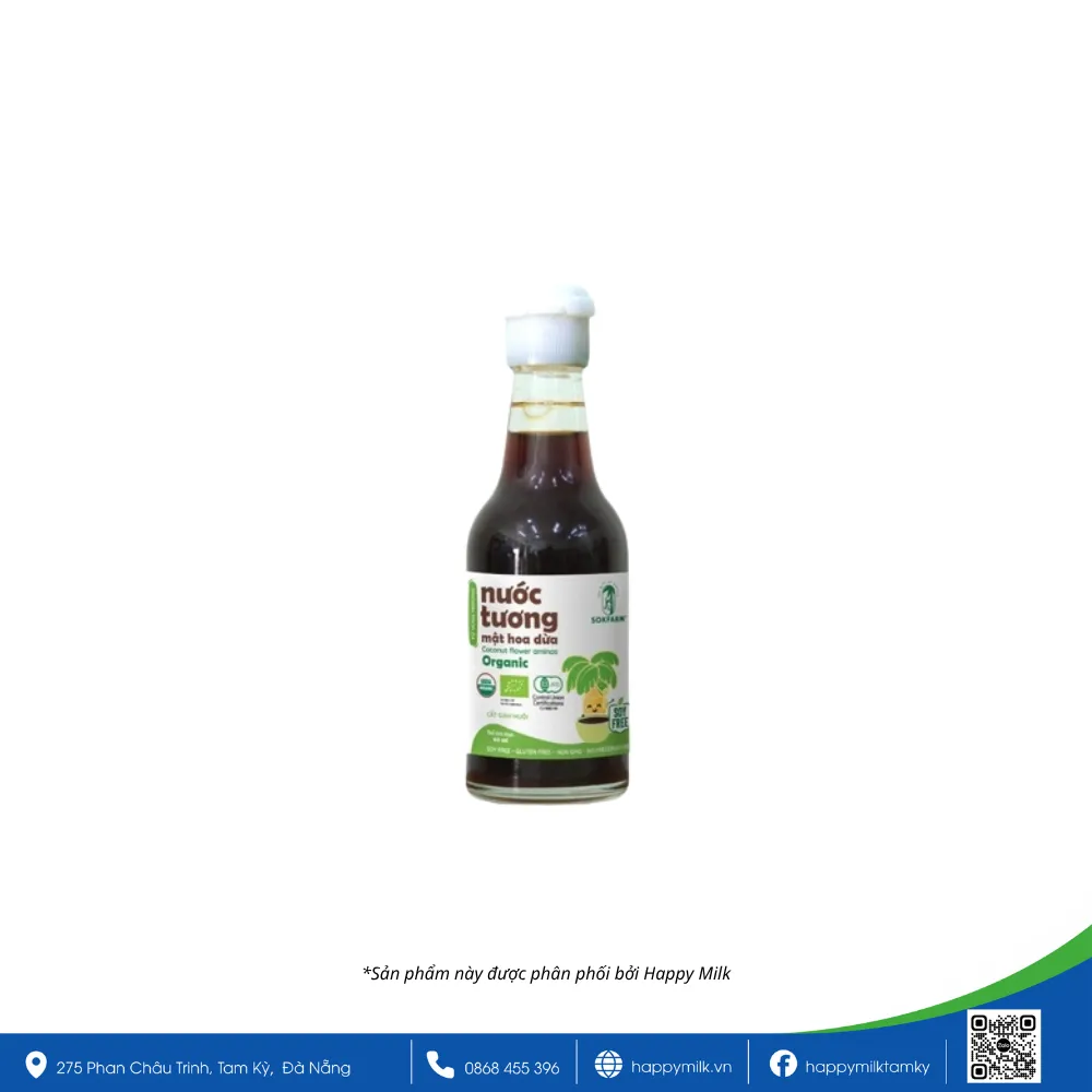 Organic Sokfarm coconut nectar soy sauce 60ml